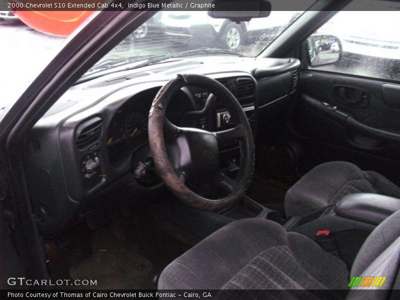 Indigo Blue Metallic / Graphite 2000 Chevrolet S10 Extended Cab 4x4