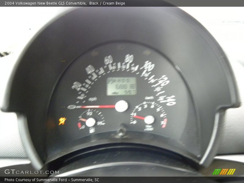 Black / Cream Beige 2004 Volkswagen New Beetle GLS Convertible
