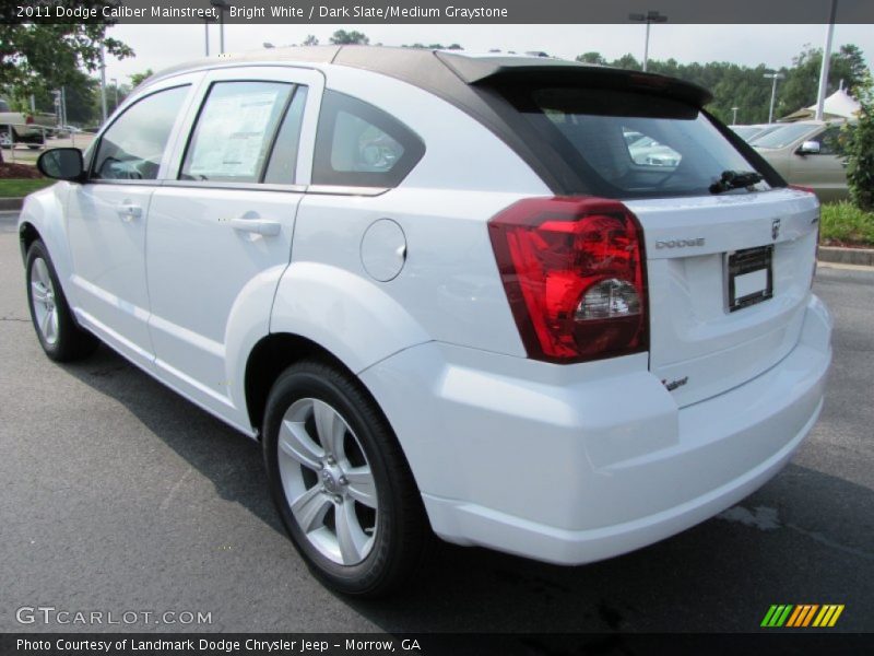 Bright White / Dark Slate/Medium Graystone 2011 Dodge Caliber Mainstreet