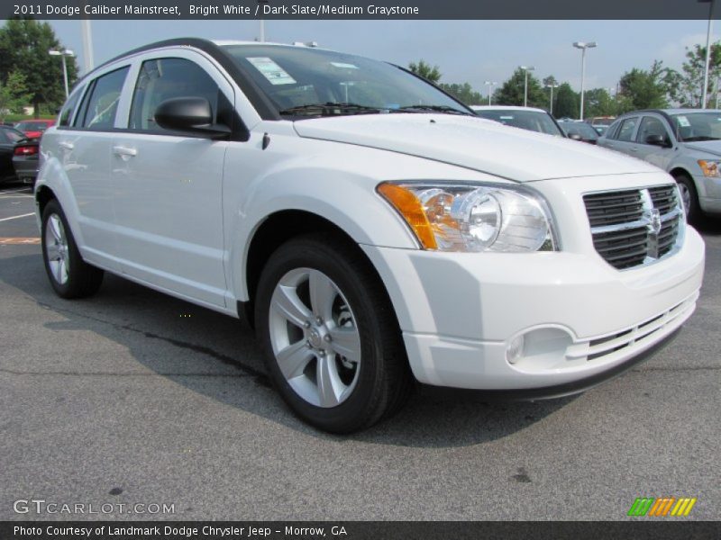 Bright White / Dark Slate/Medium Graystone 2011 Dodge Caliber Mainstreet