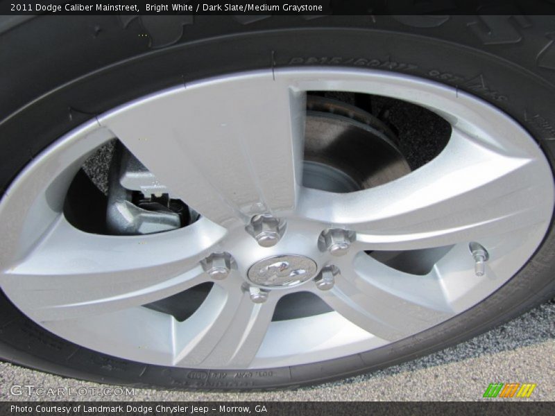 Bright White / Dark Slate/Medium Graystone 2011 Dodge Caliber Mainstreet