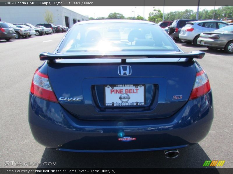 Dyno Blue Pearl / Black 2009 Honda Civic Si Coupe
