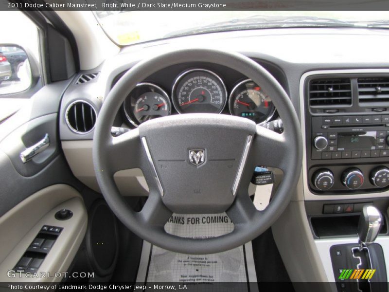 Bright White / Dark Slate/Medium Graystone 2011 Dodge Caliber Mainstreet