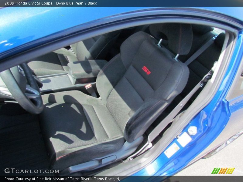 Dyno Blue Pearl / Black 2009 Honda Civic Si Coupe