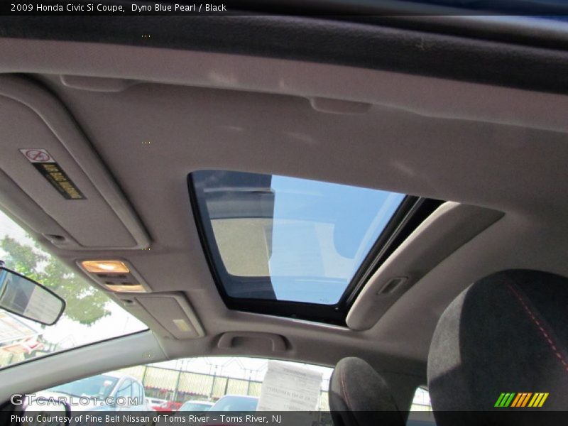 Dyno Blue Pearl / Black 2009 Honda Civic Si Coupe