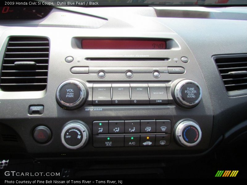Dyno Blue Pearl / Black 2009 Honda Civic Si Coupe