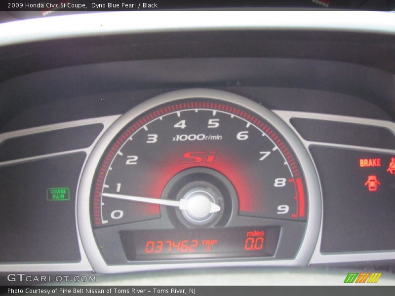 Dyno Blue Pearl / Black 2009 Honda Civic Si Coupe