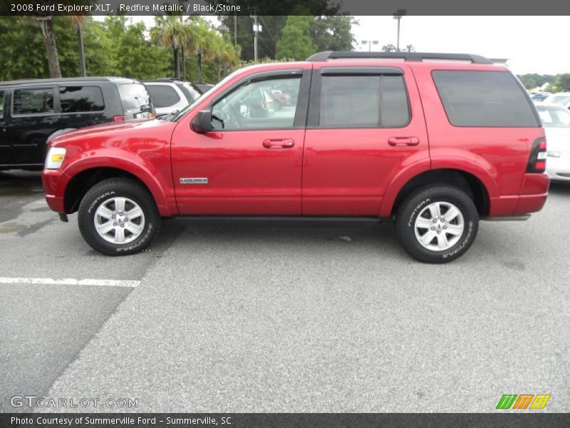 Redfire Metallic / Black/Stone 2008 Ford Explorer XLT