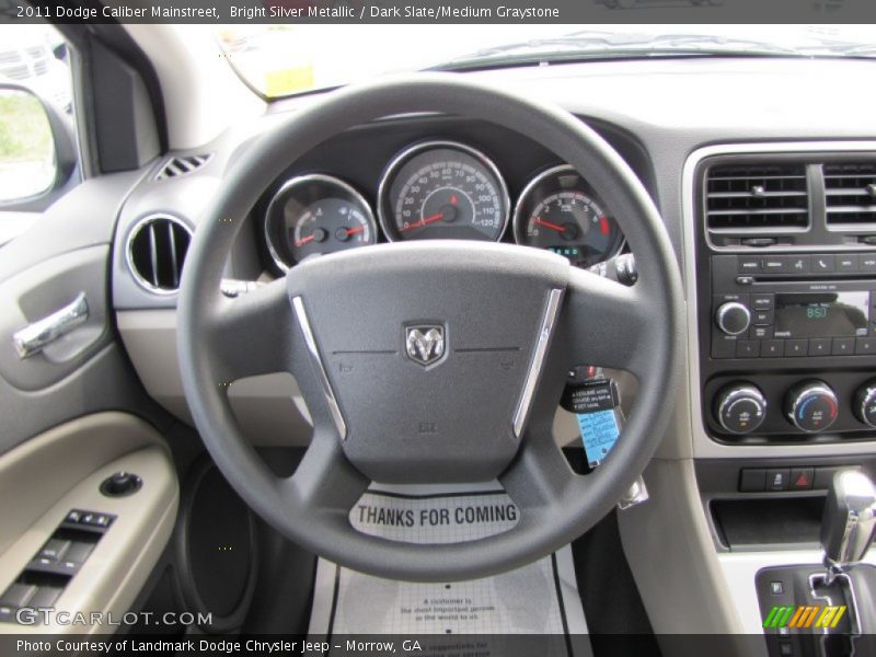 Bright Silver Metallic / Dark Slate/Medium Graystone 2011 Dodge Caliber Mainstreet