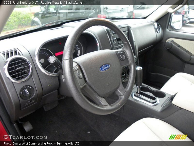 Redfire Metallic / Black/Stone 2008 Ford Explorer XLT