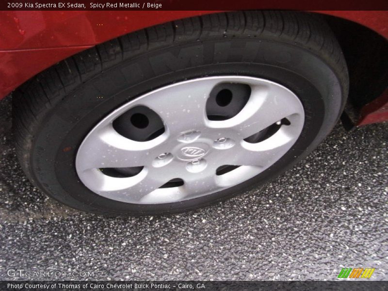 Spicy Red Metallic / Beige 2009 Kia Spectra EX Sedan