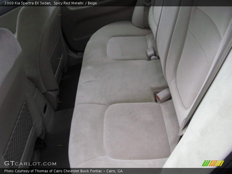 Spicy Red Metallic / Beige 2009 Kia Spectra EX Sedan