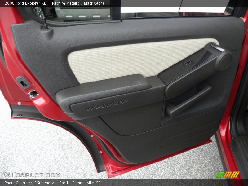 Redfire Metallic / Black/Stone 2008 Ford Explorer XLT