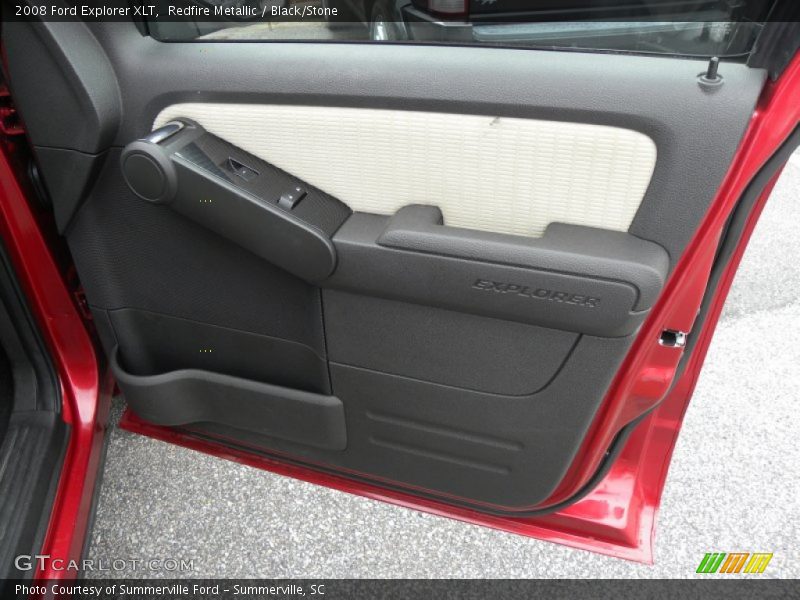 Redfire Metallic / Black/Stone 2008 Ford Explorer XLT