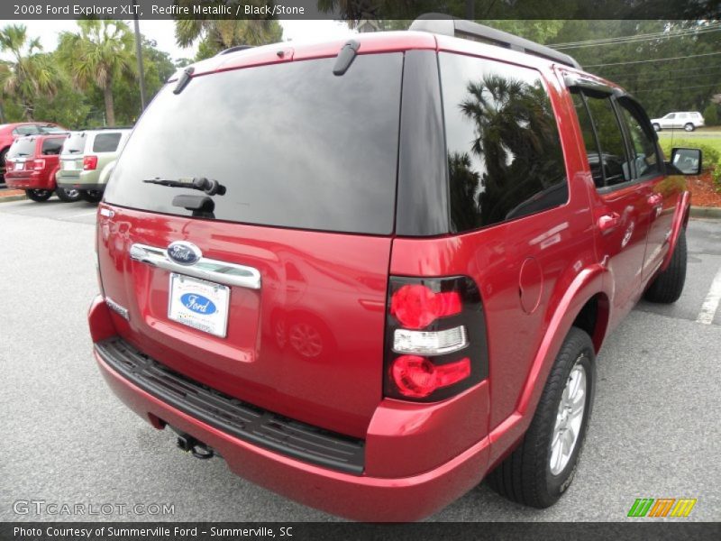 Redfire Metallic / Black/Stone 2008 Ford Explorer XLT