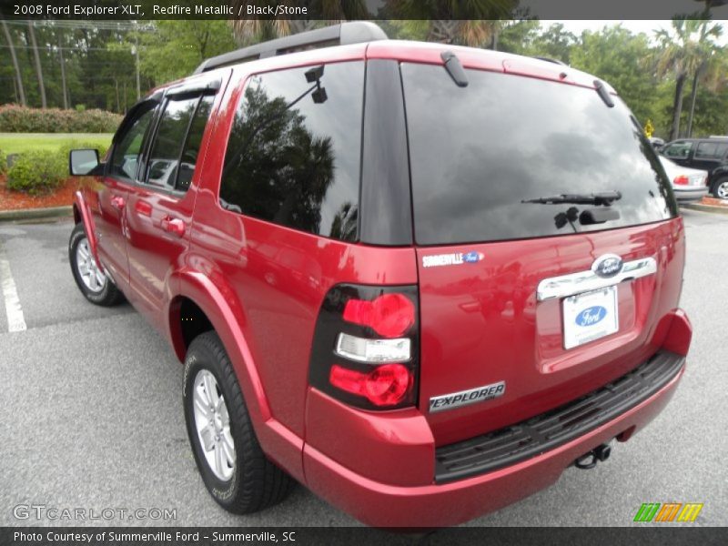 Redfire Metallic / Black/Stone 2008 Ford Explorer XLT