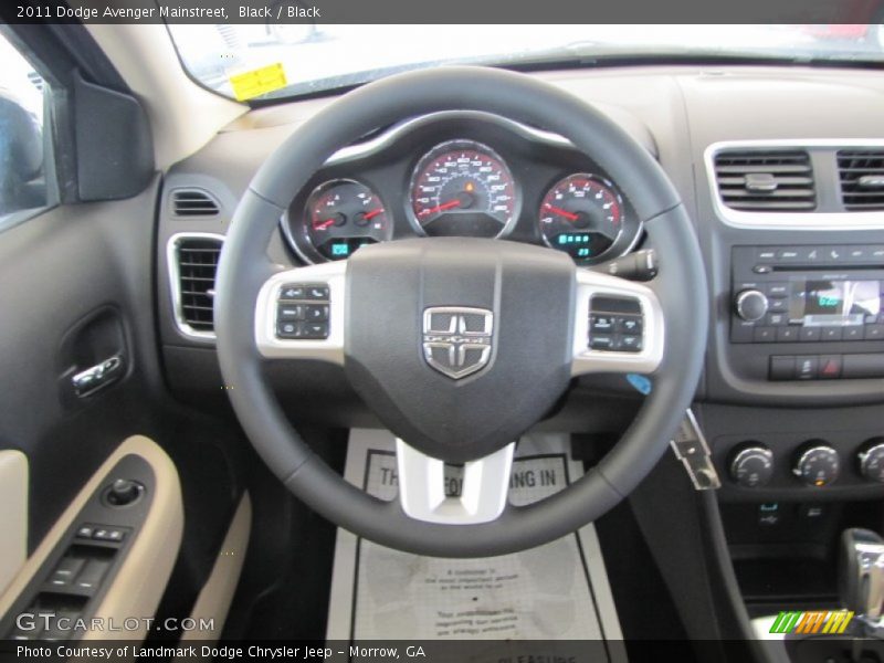 Black / Black 2011 Dodge Avenger Mainstreet