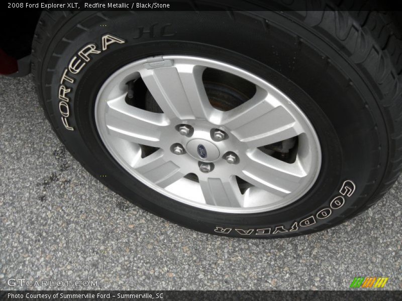 Redfire Metallic / Black/Stone 2008 Ford Explorer XLT