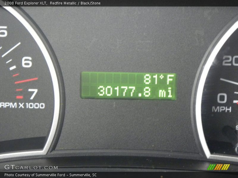 Redfire Metallic / Black/Stone 2008 Ford Explorer XLT
