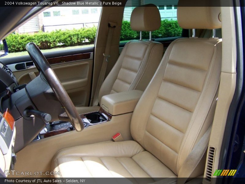 Shadow Blue Metallic / Pure Beige 2004 Volkswagen Touareg V6