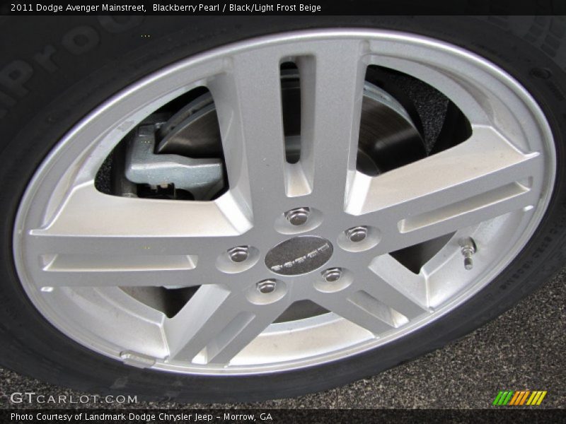 Blackberry Pearl / Black/Light Frost Beige 2011 Dodge Avenger Mainstreet