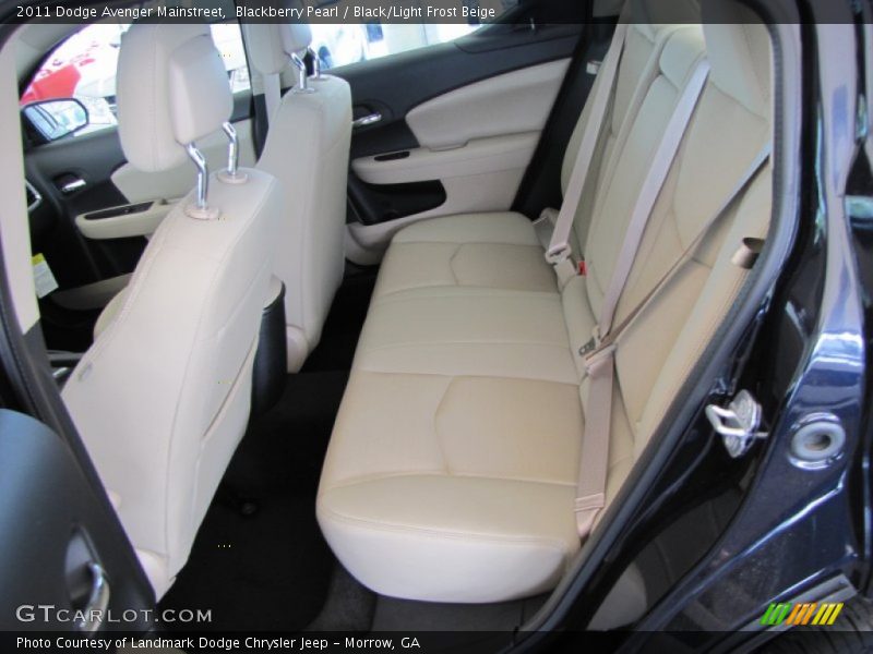 Blackberry Pearl / Black/Light Frost Beige 2011 Dodge Avenger Mainstreet
