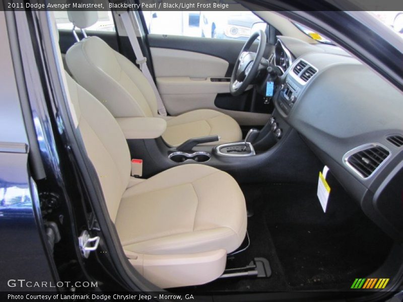 Blackberry Pearl / Black/Light Frost Beige 2011 Dodge Avenger Mainstreet