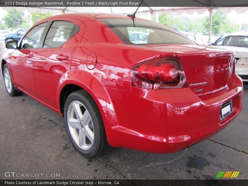 Redline 2 Pearl / Black/Light Frost Beige 2011 Dodge Avenger Mainstreet