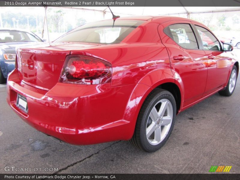 Redline 2 Pearl / Black/Light Frost Beige 2011 Dodge Avenger Mainstreet