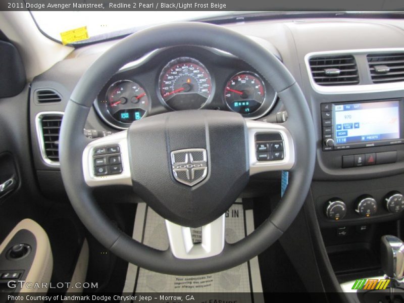 Redline 2 Pearl / Black/Light Frost Beige 2011 Dodge Avenger Mainstreet