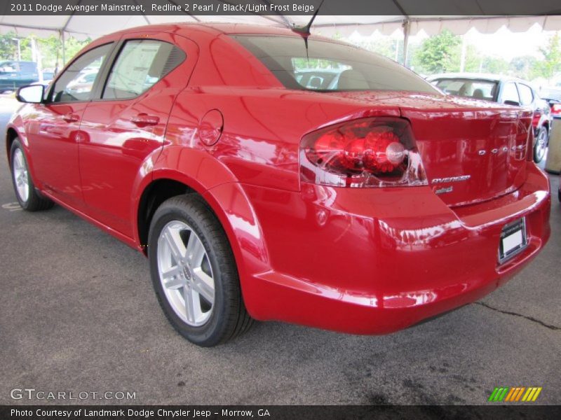 Redline 2 Pearl / Black/Light Frost Beige 2011 Dodge Avenger Mainstreet
