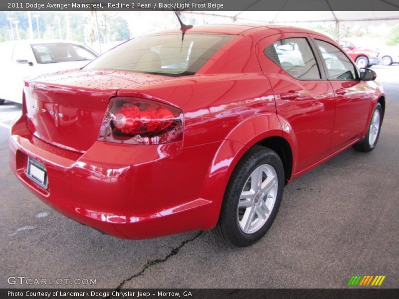 Redline 2 Pearl / Black/Light Frost Beige 2011 Dodge Avenger Mainstreet