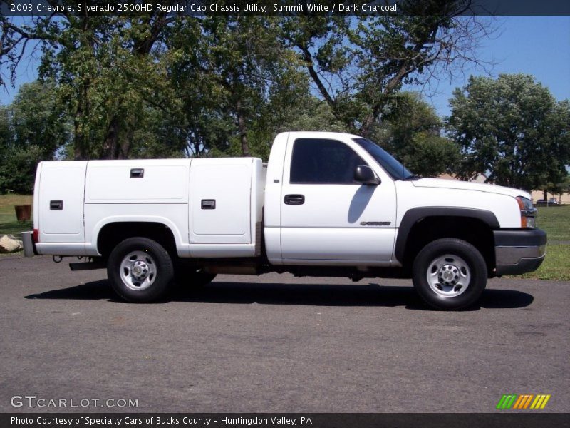 Summit White / Dark Charcoal 2003 Chevrolet Silverado 2500HD Regular Cab Chassis Utility