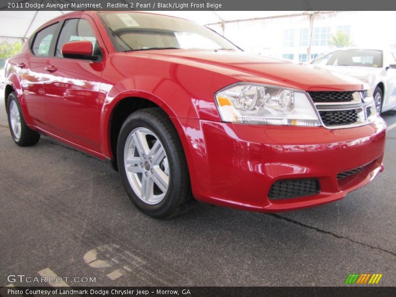 Redline 2 Pearl / Black/Light Frost Beige 2011 Dodge Avenger Mainstreet