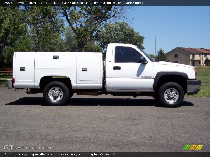 Summit White / Dark Charcoal 2003 Chevrolet Silverado 2500HD Regular Cab Chassis Utility