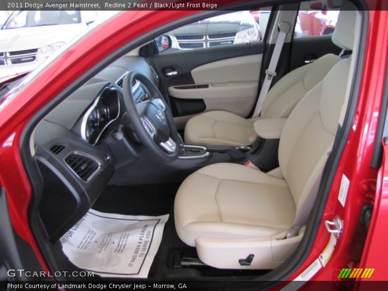 Redline 2 Pearl / Black/Light Frost Beige 2011 Dodge Avenger Mainstreet