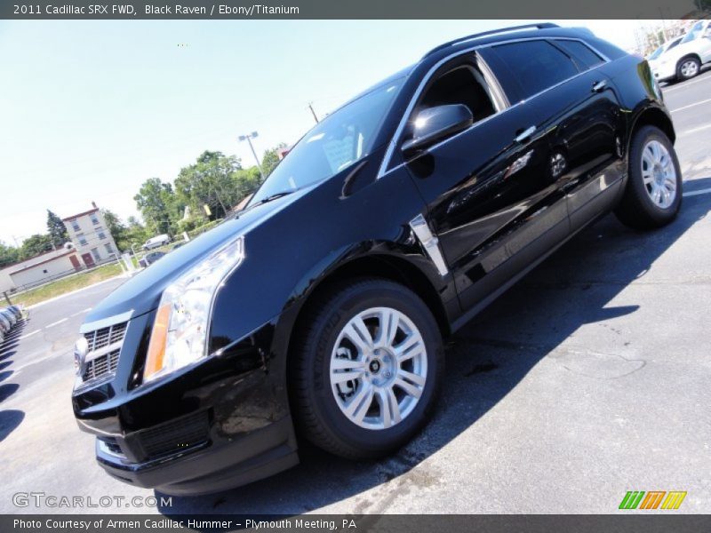 Black Raven / Ebony/Titanium 2011 Cadillac SRX FWD
