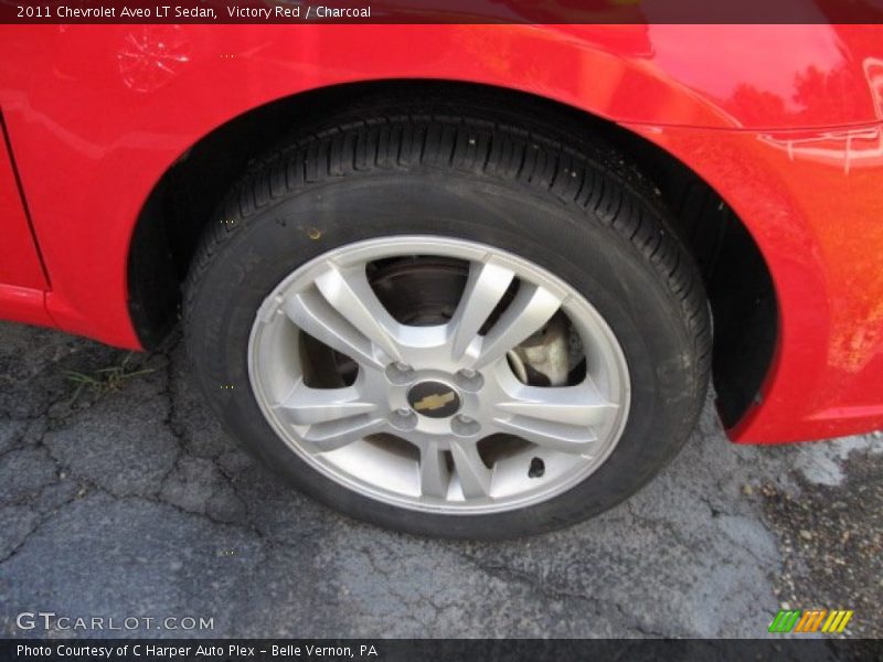 Victory Red / Charcoal 2011 Chevrolet Aveo LT Sedan