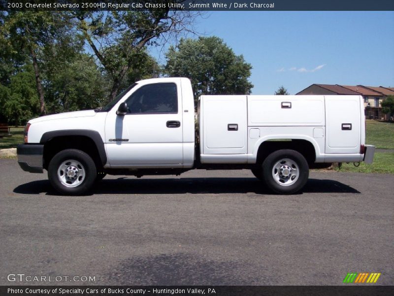 Summit White / Dark Charcoal 2003 Chevrolet Silverado 2500HD Regular Cab Chassis Utility