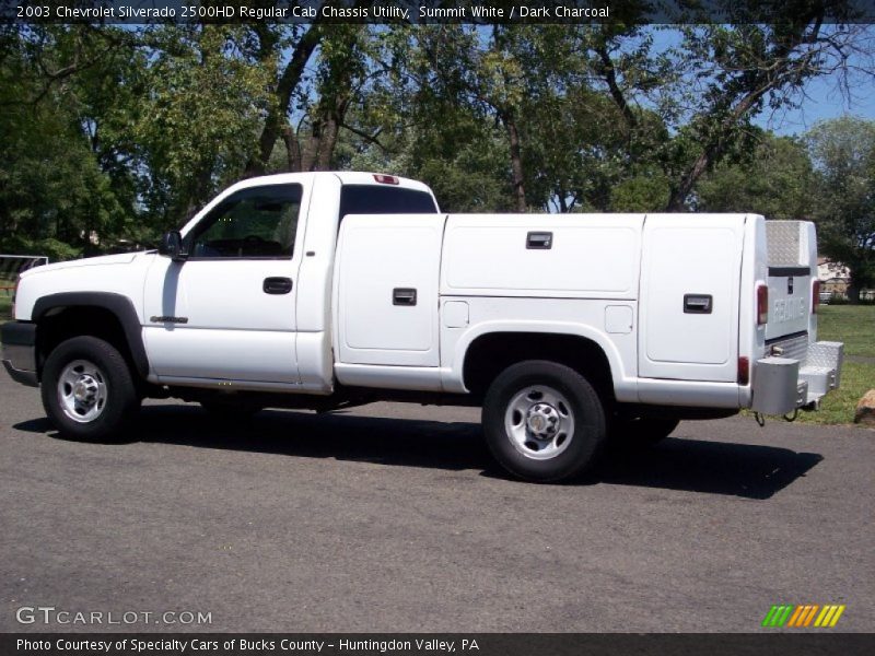 Summit White / Dark Charcoal 2003 Chevrolet Silverado 2500HD Regular Cab Chassis Utility
