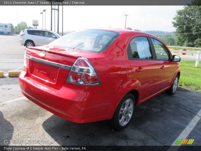 Victory Red / Charcoal 2011 Chevrolet Aveo LT Sedan
