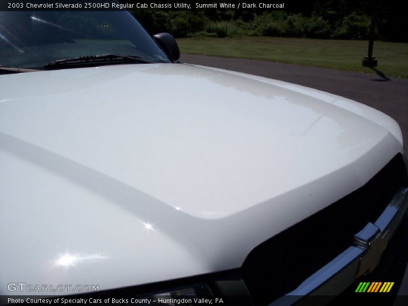 Summit White / Dark Charcoal 2003 Chevrolet Silverado 2500HD Regular Cab Chassis Utility
