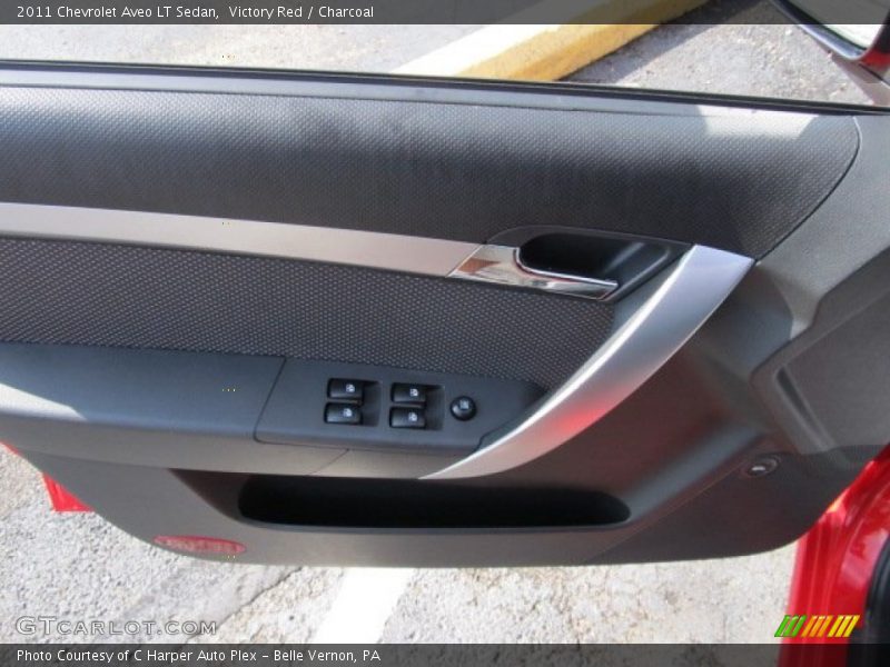 Victory Red / Charcoal 2011 Chevrolet Aveo LT Sedan