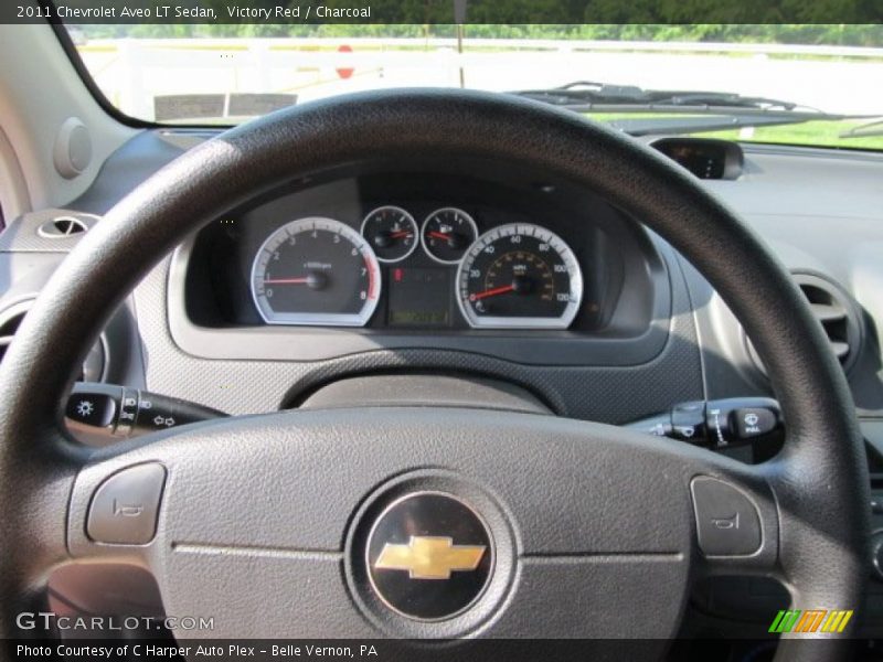 Victory Red / Charcoal 2011 Chevrolet Aveo LT Sedan