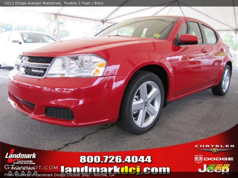 Redline 2 Pearl / Black 2011 Dodge Avenger Mainstreet