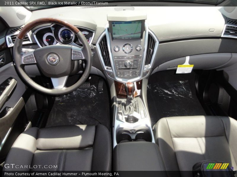 Black Ice Metallic / Ebony/Titanium 2011 Cadillac SRX FWD
