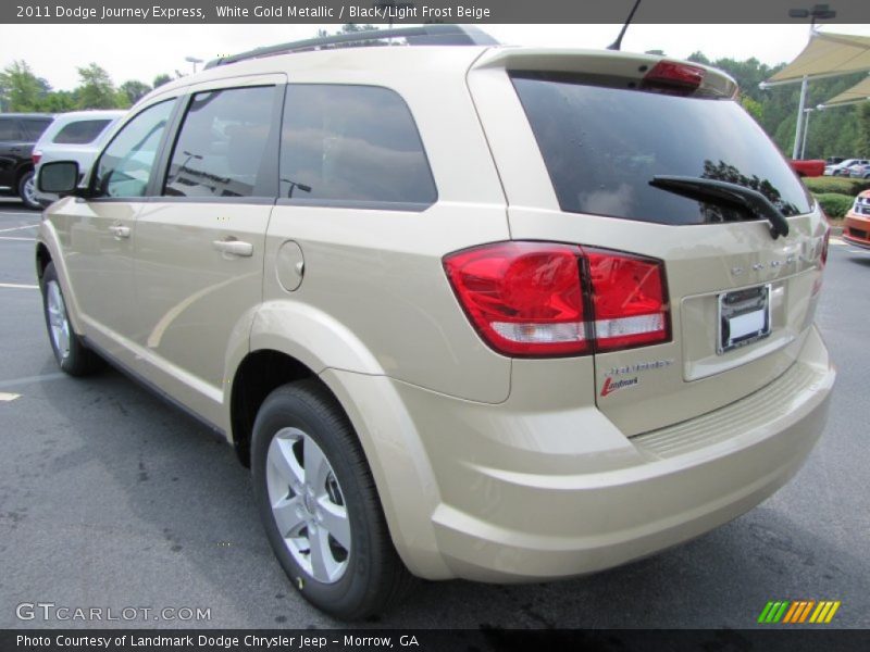 White Gold Metallic / Black/Light Frost Beige 2011 Dodge Journey Express