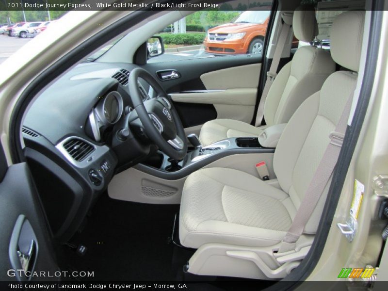 White Gold Metallic / Black/Light Frost Beige 2011 Dodge Journey Express