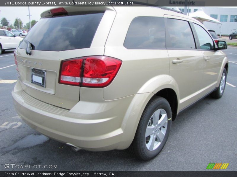 White Gold Metallic / Black/Light Frost Beige 2011 Dodge Journey Express