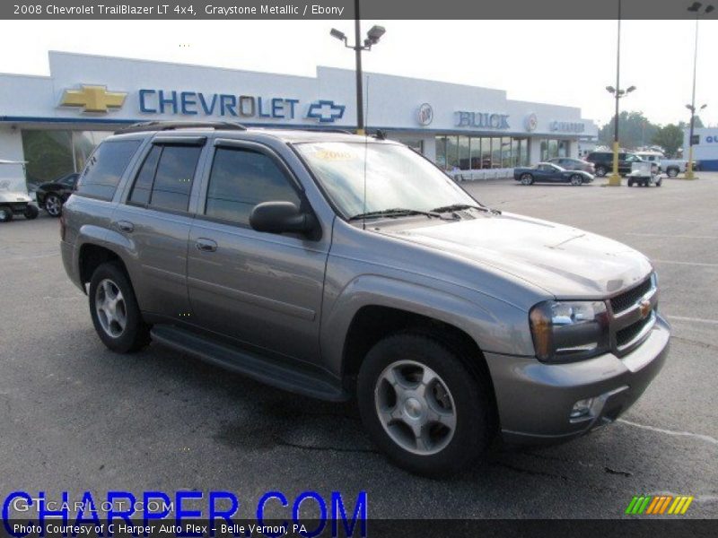 Graystone Metallic / Ebony 2008 Chevrolet TrailBlazer LT 4x4